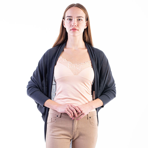 Schumacher Cardigan Women size M Dim Gray